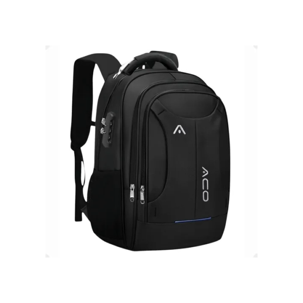 Mochila Masculina Notebook Escolar Impermeavel Reforçada Grande 35L Resistente Bolsa Viagem Faculdade Executiva Premium Com Saida Usb Identificador De Bagagem Cabo De Aço Cor Preta Bagear