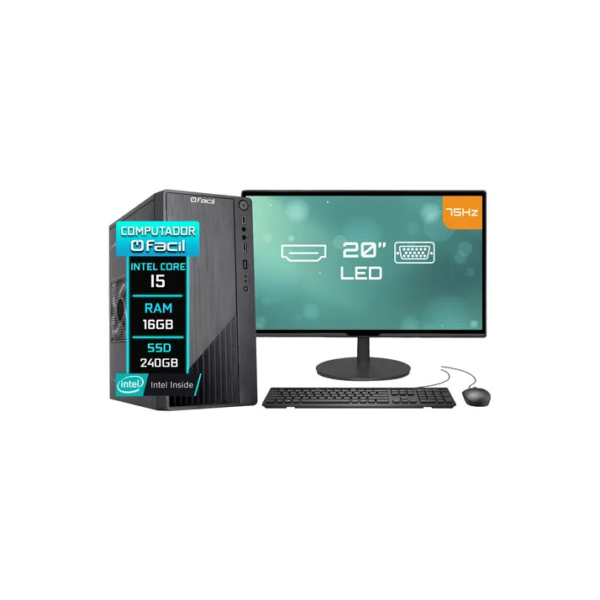 Computador Completo H61 Intel Core I5 2ª 16gb Ssd 240gb