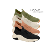 Tênis Modare Feminino Casual Ortopédico UltraConforto Elástico Calce Fácil Confortável Original