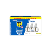 Raid Repelente Eletrico Líquido Refil, Até 45 Noites de Proteção, 3 unidades de 32,9ml