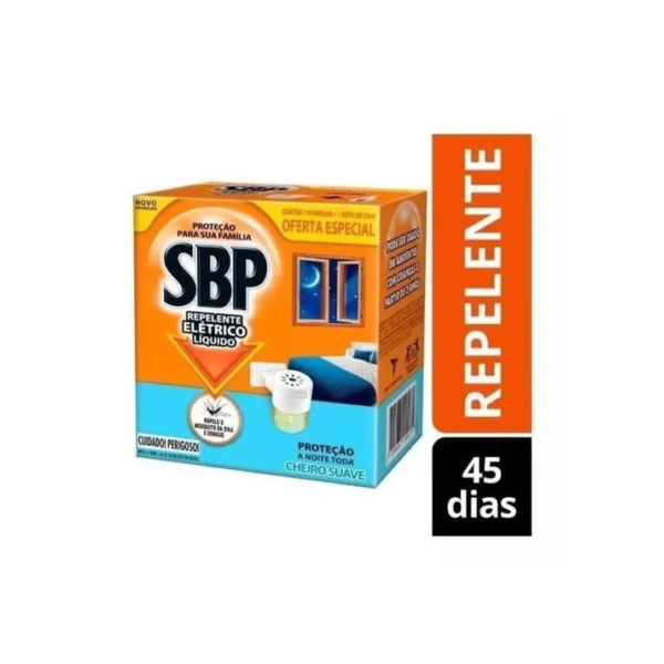 SBP Repelente Elétrico Líquido Aparelho + Refil Cheiro Suave