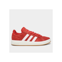 Tênis Adidas Grand Court Base Suede Feminino - Vermelho+Branco
