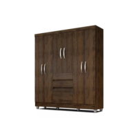 Guarda Roupa Lia 6 Portas Capuccino Móveis Arapongas