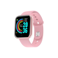Relógio D20 Smartwatch Inteligente Digital Bluetooth Rosa