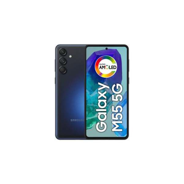 Smartphone Samsung Galaxy M55 256GB 5G 8GB RAM Azul Escuro Tela 6,7" Câm. Tripla + Selfie 50MP Dual Chip