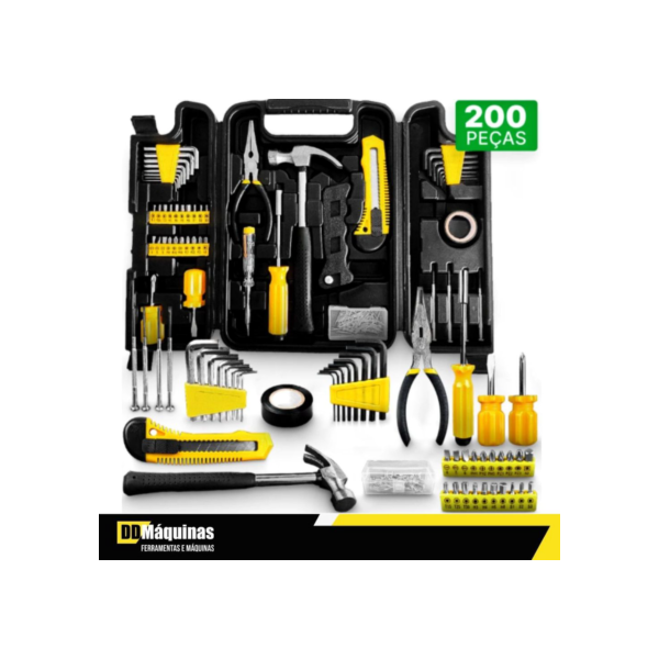 Kit de Ferramentas com 200 peças - Titanium