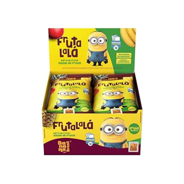 Banana Brasil Barra de Frutas Frutalalá Salada de Frutas 12 Unidades de 25 g