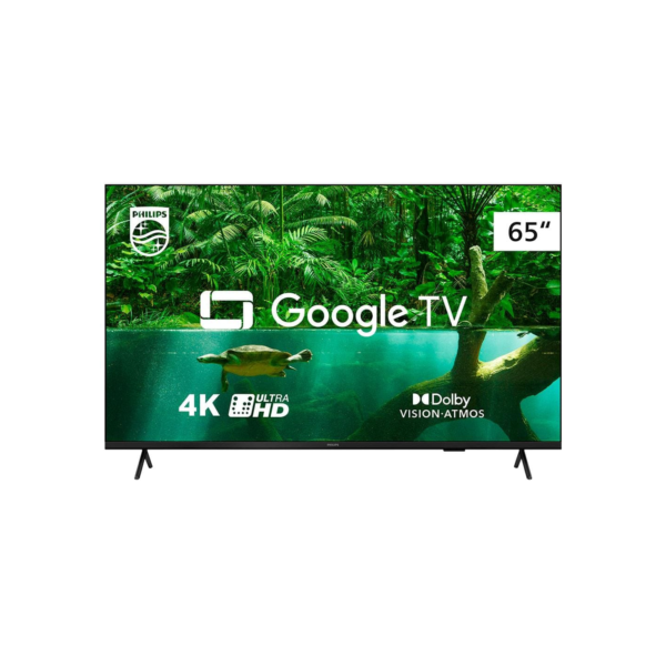 Smart TV 65" UHD 4K Philips 65PUG7408/78, Google TV, HDR10+, Dolby Vision, Dolby Atmos, Bluetooth 5.0 e Chromecast Integrado