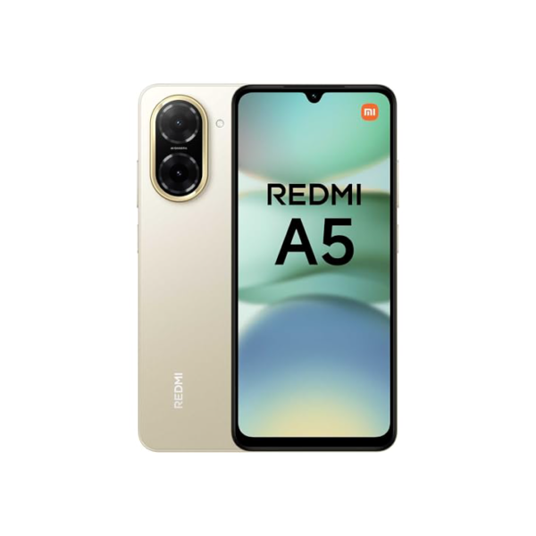Smartphone Xiaomi Redmi A5 128GB 4GB RAM Dual SIM Tela 6.88" - Dourado Sunny Gold [25028RN03L]