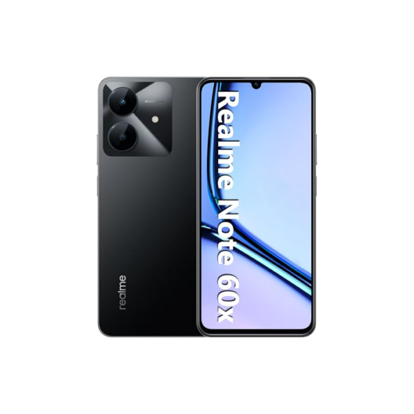 Smartphone Realme Note 60x RMX3938 3 GB de RAM/ 64 GB/Bateria de 5000mAh e tela de 6,74" 90Hz HD/Midnight Black (Preto)