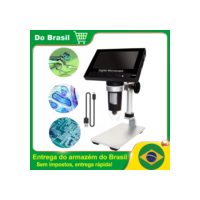 VEDO-Microscópio Câmera Digital, 8 LEDs, 4 "LCD, 1000x Desktop, 8 LED, 2MP, 1080p HD, Suporta Suporta