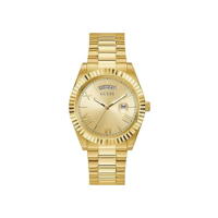 GUESS Relógio masculino de 42 mm, Tom dourado/champanhe/dourado, one, CONNOISSEUR
