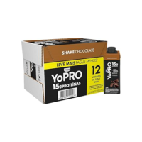 YoPRO Bebida Láctea UHT Chocolate 15g de proteínas 250ml - 12 unidades