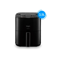 Fritadeira Air fryer Facilita Fry 3,5 Litros 1.400W Preta Grelha Removível - 110v