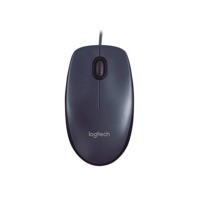 Mouse com fio USB Logitech M90 com Design Ambidestro e Facilidade Plug and Play