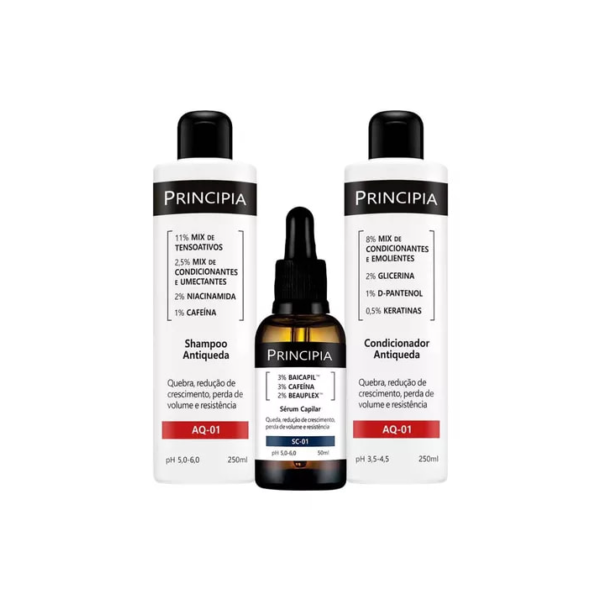 Principia Kit Antiqueda Trio Shampoo + Condicionar + Sérum