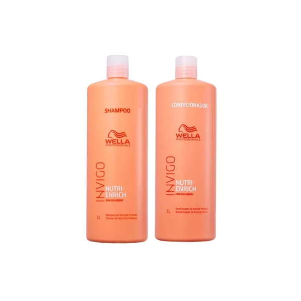 Kit Wella Pro Invigo Enrich Shampoo 1l + Condicionador 1l