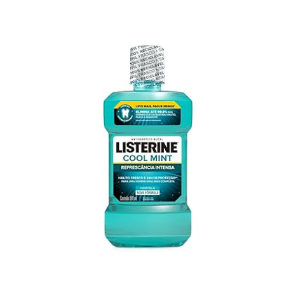 Listerine Enxaguante Bucal Cool Mint, 500ml