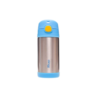 Clingo Garrafa Térmica Infantil Dupla Camada em Inox, Antivazamento, Livre de BPA, 310 ml, Azul