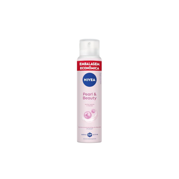 NIVEA Desodorante Aerossol Pearl & Beauty 200ml - Proteção por 72h para axilas mais suaves e bonitas