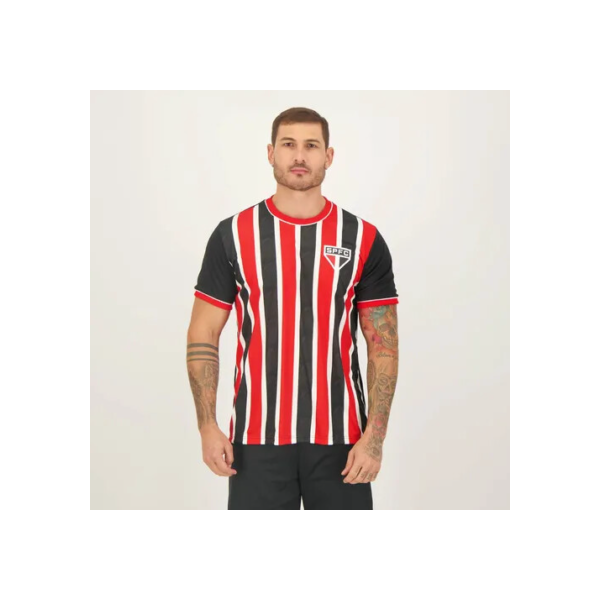 Camisa São Paulo Calssmate Preta E Vermelha