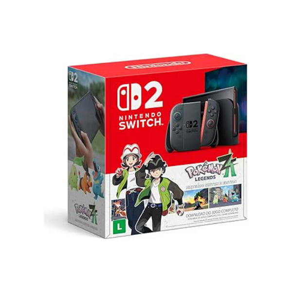 Bundle Nintendo Switch 2 + Pokemon Legends: Z-A – Modelo Nacional de Tomada