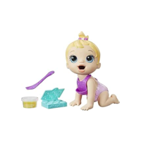 Baby Alive, Boneca, Hora da Papinha - Cabelos Loiros, Acessórios Inclusos, Come e Faz Caquinha, 20 cm - A partir de 3 Anos