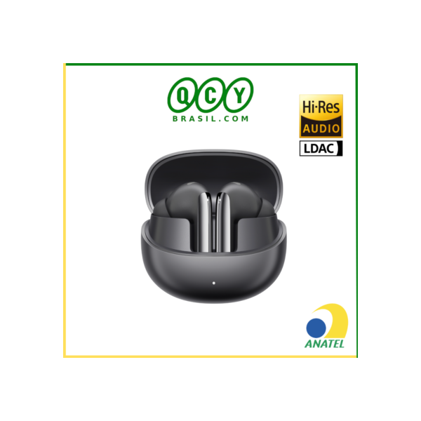 Fone de Ouvido QCY HT08 Melobuds Pro ANC Sem Fio Bluetooth 5.3, IPX5. Som 360º, Hi-Fi, Modo Transparência