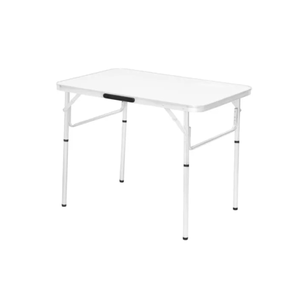 Mesa De Alumínio Dobrável Tampo Mdf 60 X 45 X 56 Cm Titanium
