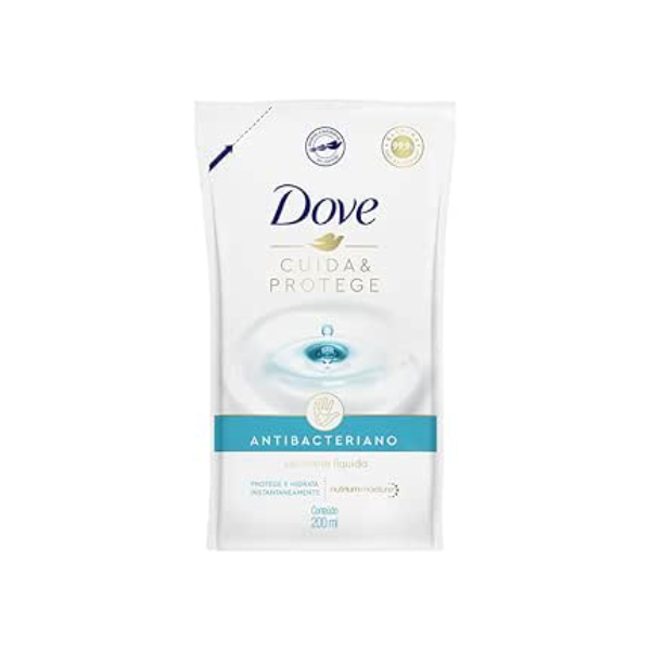 Dove Sabonete Líquido Cuida & Protege Sachê 200Ml Refil
