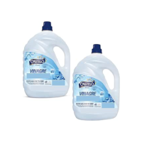 Vinagre de Limpeza 10L (2x5L) 6% de Acidez 50% Mais Concentrado, Ideal para Pisos, Banheiros, Cozinhas e Roupas