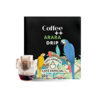 Coffee Mais │Café Super Especial ARARA em Drip │100% Arábica │Torra Média │ Caixa com 10 Unidades