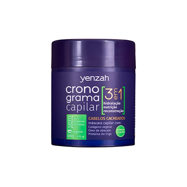 YENZAH - CRONOGRAMA 3 EM 1 - MÁSCARA CACHOS, Yenzah