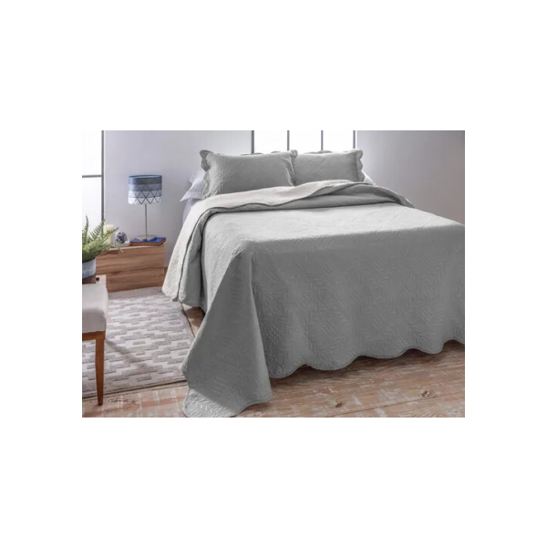 Colcha Casal Cobre Leito Queen Matelado Camesa + 2 Fronhas