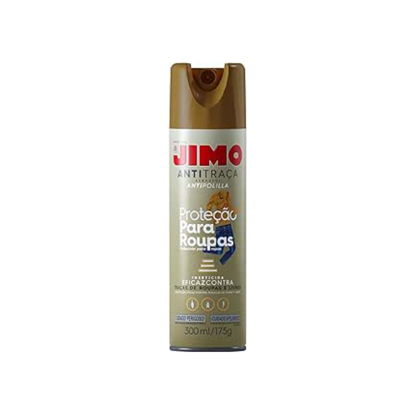 Jimo Anti Tra�a Inseticida Prote��o Para Roupas E Livros Sem Cheiro Aerossol 300Ml