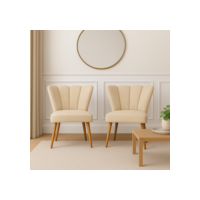 Kit 2 Cadeiras Decorativas para Penteadeira Quarto Mesa de Jantar Liz