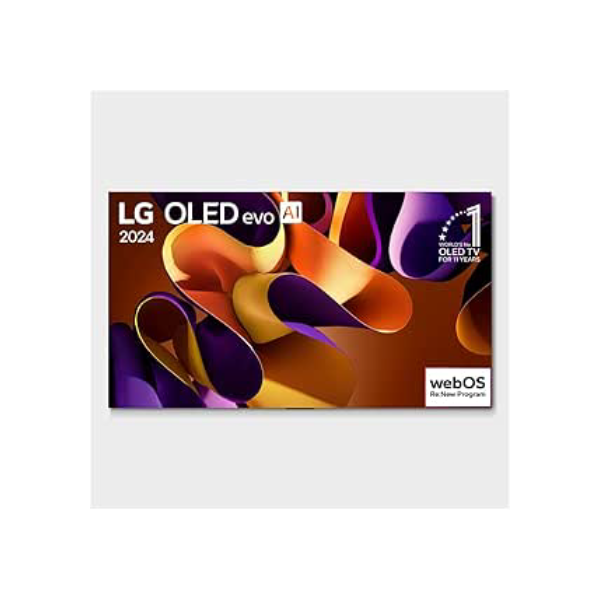 Smart TV 4K 55" LG OLED evo OLED55G4 Processador α11 AI Painel 144Hz Intensificador de Brilho Máximo Design Onewall Dolby Vision Dolby Atmos