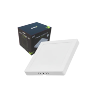 Kit 10 Painel Led Sobrepor 18w 3000k Quadrado - Easy Estrutura Branco quente