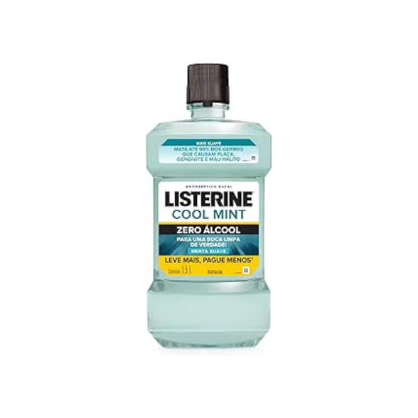 Listerine Cool Mint Enxaguante Bucal Sem Álcool, 1,5l