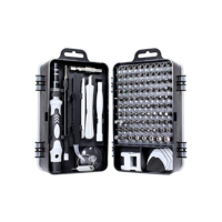 Conjunto de chaves de fenda de precisão 115 em 1 kit de ferramentas de reparo com kit de driver magnético, conjunto de chaves de fenda de precisão eletrônica com bolsa portátil para computador de reparo, telefone celular, PC, iPhone, tablets