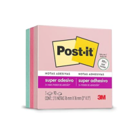 Post-it, 3M, Blocos de Notas Adesivas, Coleção Paixão por Viajar, 76mm x 76mm, 270 folhas