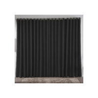 Cortina 2.00 x 1.80 m Blackout Blecaute Preto Corta Luz Em Tecido Grosso Para Quarto E Sala Casa Laura Enxovais