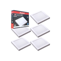 Kit 5 Painel Led Pop Sobrepor Quadrado 6500k 18w Avant