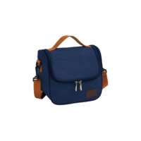 Bolsa Térmica Lancheira Para Marmita Trabalho Academia Escola e Passeios Lancheira Escolar Com Alça (Azul)