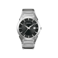 Bulova Relógio masculino de quartzo com calendário de 3 ponteiros, mostrador estampado, 38 mm, estilo: 96B149