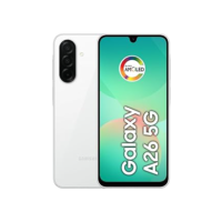 Samsung Celular Galaxy A26 5G 256GB, 8GB RAM, Câmera de 50MP, IP67, Tela Super AMOLED 6.7", NFC (Branco)
