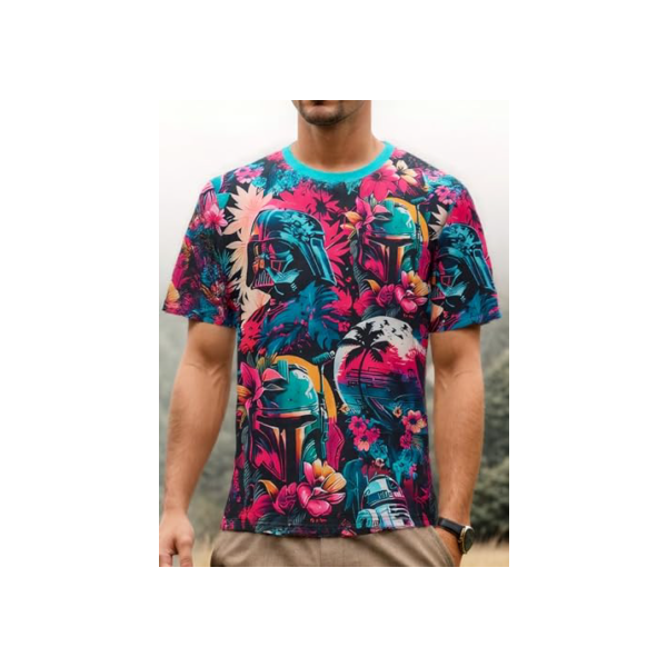 Camiseta masculina preta e branca colorblock moderna em dois tons casual elegante, Colorido-4, XGG