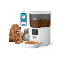 Alimentador Automático Cães Gatos Pets,4L Tuya APP Alimentador Pet Gato Cão Automático Wi-fi Smart Programável 1-4 Refeições por Dia
