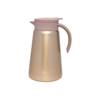 Mimo Style Garrafa Térmica de Parede Dupla 1L, Cor Dourada, Inteiramente em Aço Inoxidável. Mantém Suas Bebidas Quentes ou Frias Por Mais Tempo. Resistente e Durável, Perfeita Para Qualquer Bebida