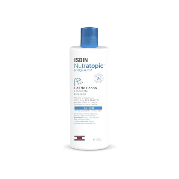 ISDIN Gel De Banho Para Pele Reativa Sensível Nutratopic Pro-Amp - 392G